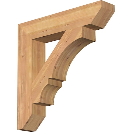 Ekena Millwork Balboa Slat Smooth Bracket, Western Red Cedar, 5 1/2"W x 30"D x 30"H BKT06X30X30BOA06SWR